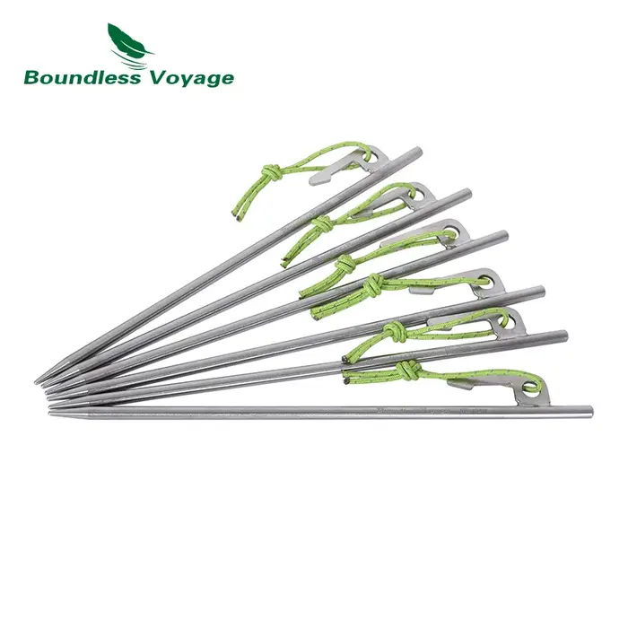 Boundless Voyage-Piquets de tente de camping en titane