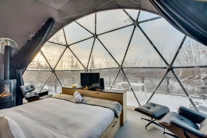 Serre géodésique de luxe pour l'extérieur
