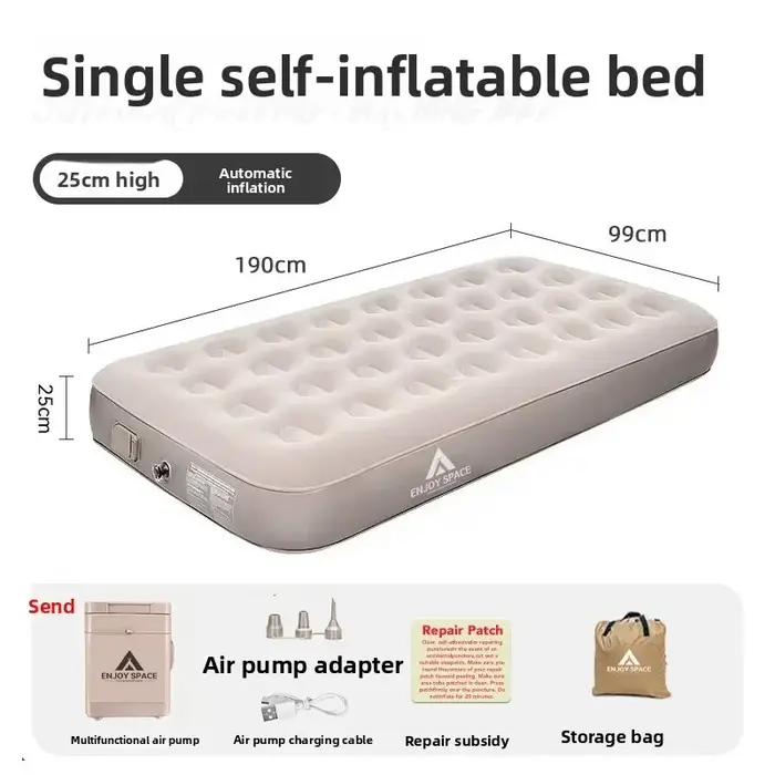 DOTWISE PVC tente gonflable matelas de couchage 40CM tapis de lit de Camping pompe intégrée tapis ép