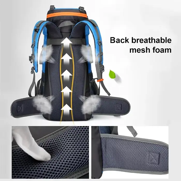 Sac à dos de camping pour homme et femme, sac de voyage, escalade, randonnée, trekking, canadisme en