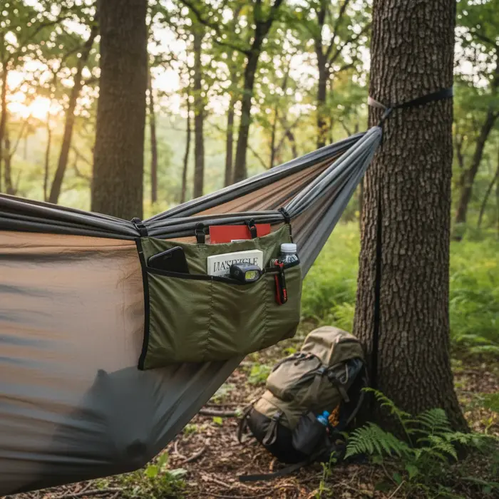Sac de rangement pour le camping, sac à débris léger, multi-usages, pliable, portable, organisateur d'accessoires pour les voyages et l'escalade