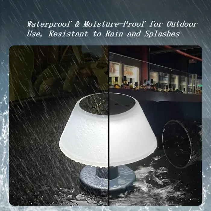 Lampe de table solaire d'extérieur étanche