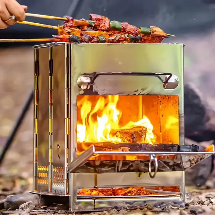 Poêle à bois, réchaud de Camping Portable