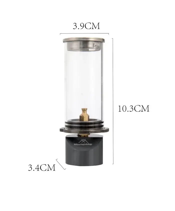 Lampe à gaz coupe-vent MOUNTAINHIKER, éclairage de tente à la lumière de bougie onirique, éclairage