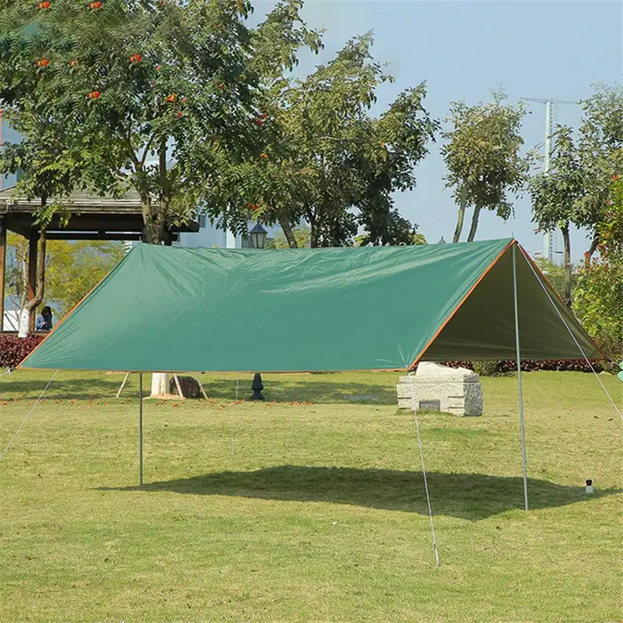 Bâche de Camping auvent touristique ombre tente imperméable en plein air sac à dos