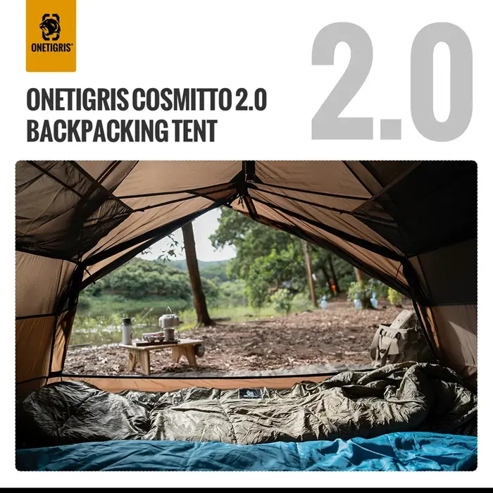 COSMITTO 2.0 tente de Camping pour deux personnes 3 saisons installation facile
