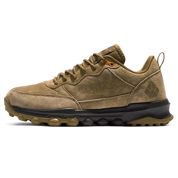 Chaussures de randonnée antidérapantes vert armée pour hommes