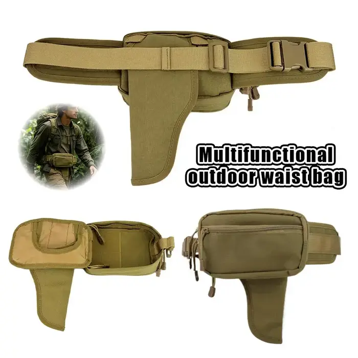 Sac banane de transport dissimulé pour l'extérieur – Sac de taille multifonctionnel extensible pour le voyage et l'EDC avec poche cachée