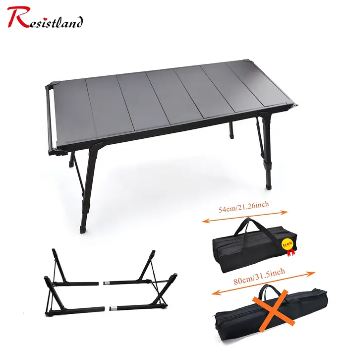 Nouvelle table de camping pliable et amovible IGT 2026 avec réchaud à gaz, table de barbecue portabl