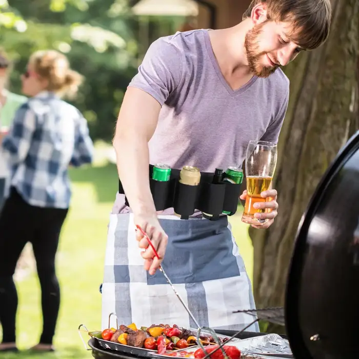 Peut contenir 6 canettes étui Portable bouteille taille bière ceinture sac pratique bouteilles de vin boisson