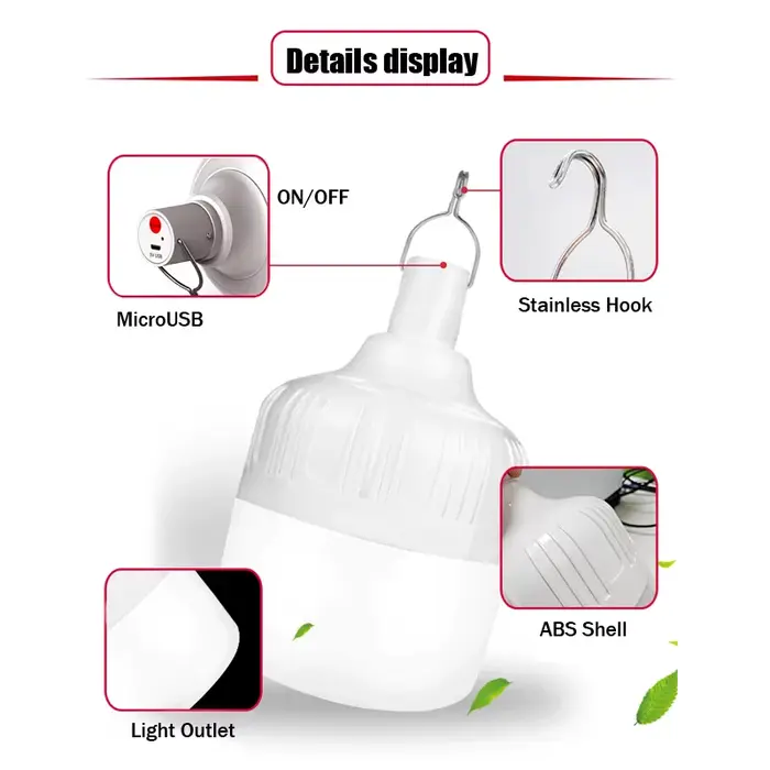 Lampe LED de Camping en plein air, économie d'énergie, panne de courant domestique, éclairage de sec