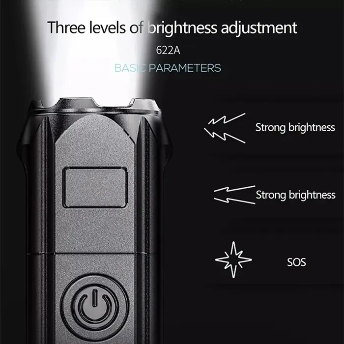 Lampe de poche LED puissante