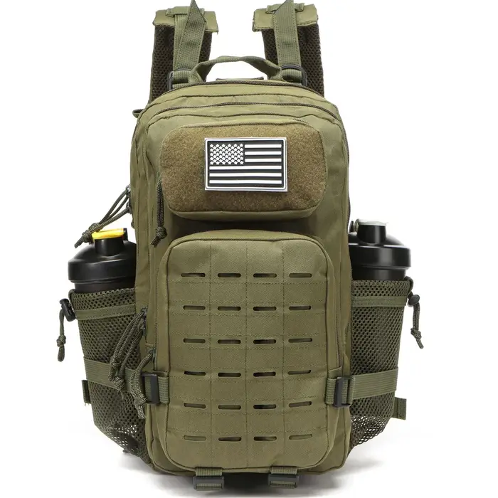 25L/50L étanche avec 2 porte-bouteilles sac à dos salle de sport voyage en plein air randonnée pêche Trekking sacs à dos 13 pouces pochette d'ordinateur