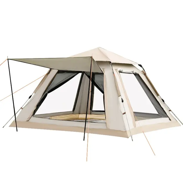 Tente à quatre côtés en angle droit, entièrement automatique, à ouverture rapide, protection solaire