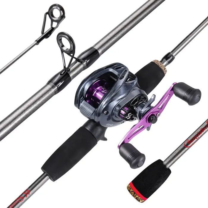 Sougayilang 1.7m canne à pêche canne à pêche en Fiber de carbone et moulinet Baitcasting combo avec 