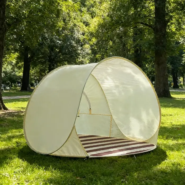 Tente de plage portable à montage rapide, tente de plage pratique à ouverture rapide, tente de plage légère à protection UV, tente de plage pop-up, tente pare-soleil pour pique-nique