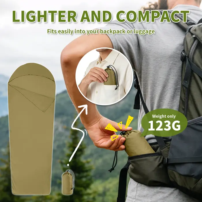 Housse de sac de couchage MAPLEAF légère et portable pour l'été