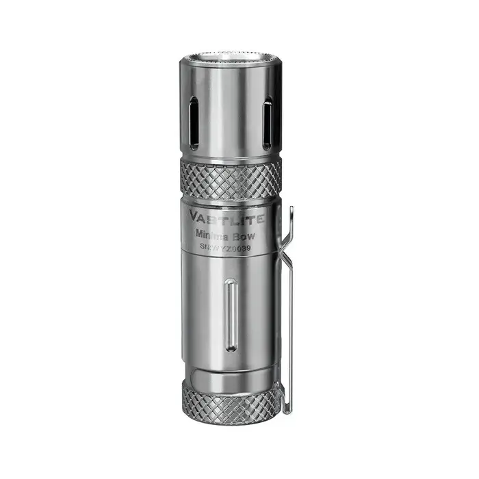 Vastlite Minima Bow titane LEP lampe de poche 280 Lumens EDC Mini lampes de poche avec pince en acie
