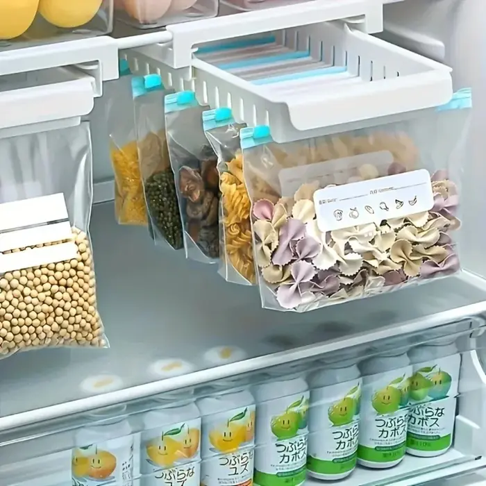 45 pièces sac à fermeture éclair réutilisable Stand Up Zip fermé sac de congélateur en plastique fruits légumes Ziplock cuisine stockage des aliments organisateur pochette