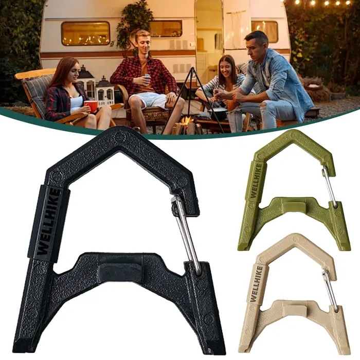 GZ-Mousqueton ABS pour lampe de camping, lanterne à ressort, accessoires d'éclairage