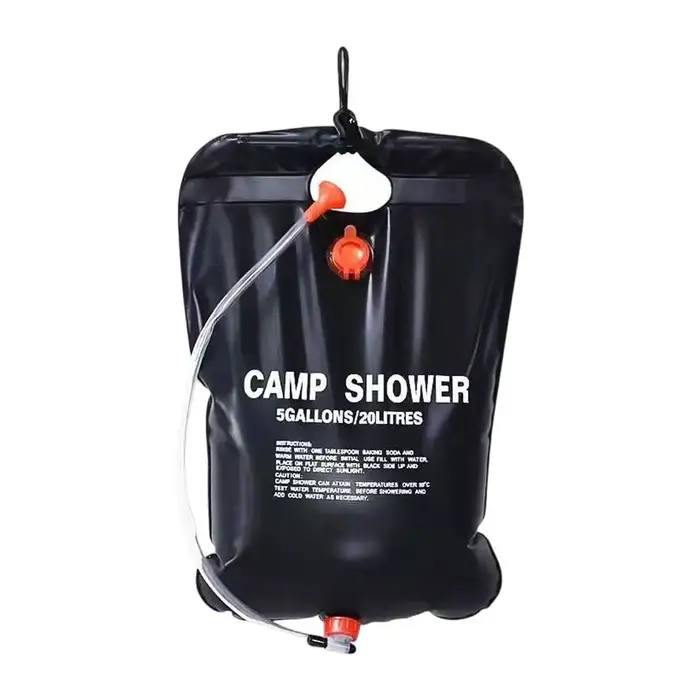 Sac de douche solaire pliable 20/40L, sac de bain extérieur, sac d'eau pour camping, sacs de douche 
