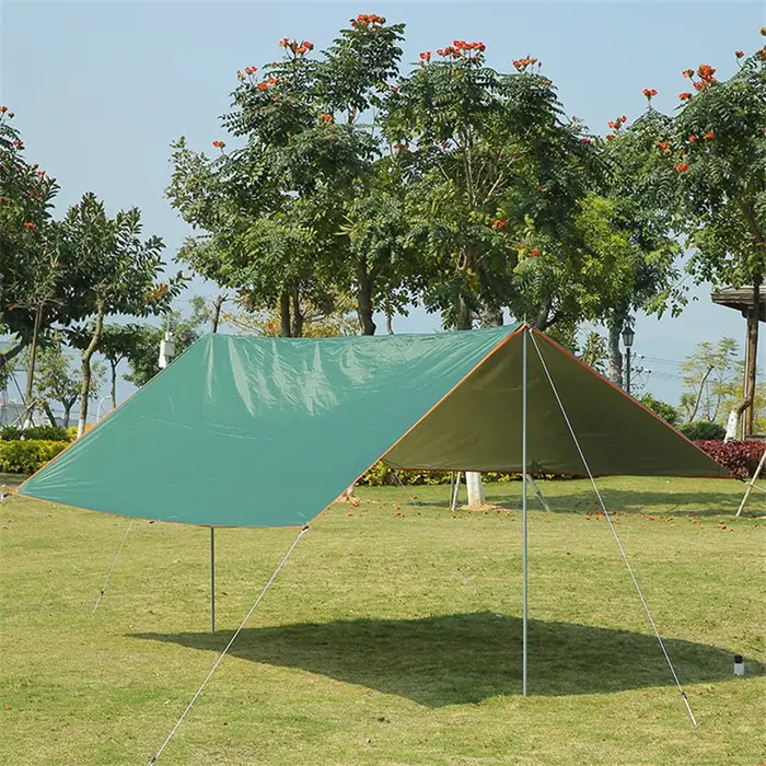 Bâche de Camping auvent touristique ombre tente imperméable en plein air sac à dos