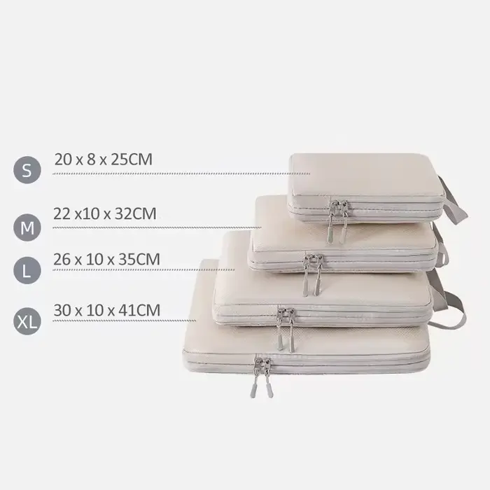 Ensemble de cubes de compression étanches pour vêtements