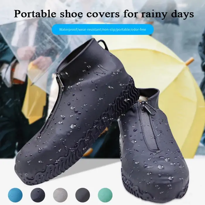 Protège-chaussures imperméables à fermeture éclair avant