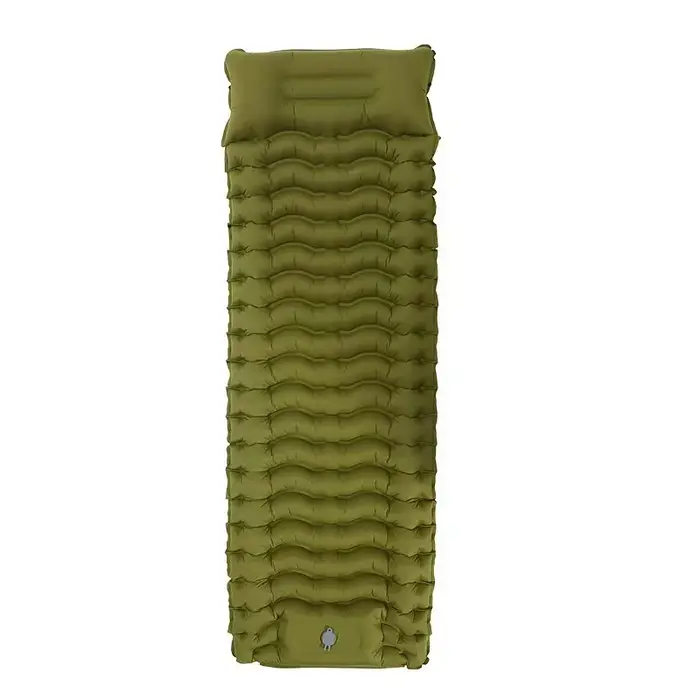 Tapis de Camping gonflable, matelas pneumatique avec oreiller, coussin de couchage touristique en pl