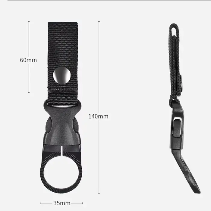 Mousqueton en nylon EDC pour porte-bouteille d'eau