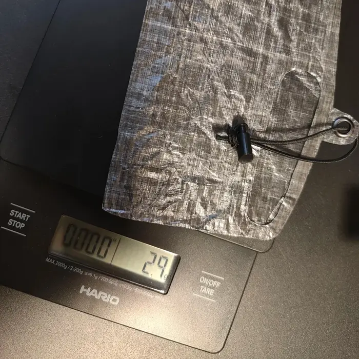 [HODR] Dyneema sac de rangement pour chevilles au sol 1.43oz fibre Cuben DCF EDC piquets d'équipement sac de rangement ultraléger 3/4g clou au sol minimaliste