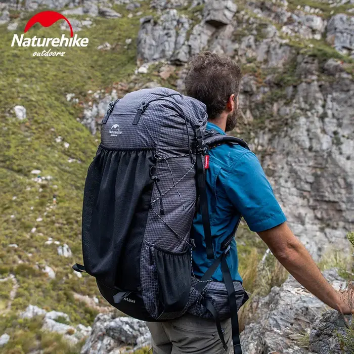Naturehike Ultra Léger Sac À Dos 60 + 5L/40L Avec Cadre Étanche Voyage Grande Capacité Camping En Plein Air Randonnée Avec Housse De Pluie