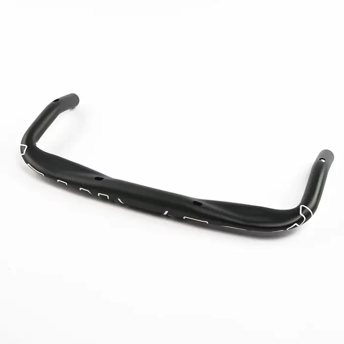 Aramment fixe engrenage course vélo de route TT guidon 31.8mm noir en alliage d'aluminium vélo Bullh