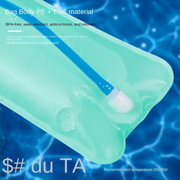 Sac à eau portable de qualité alimentaire