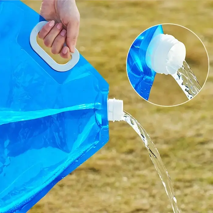 5/10L Camping sac à eau Portable pliant seau d'eau grand récipient