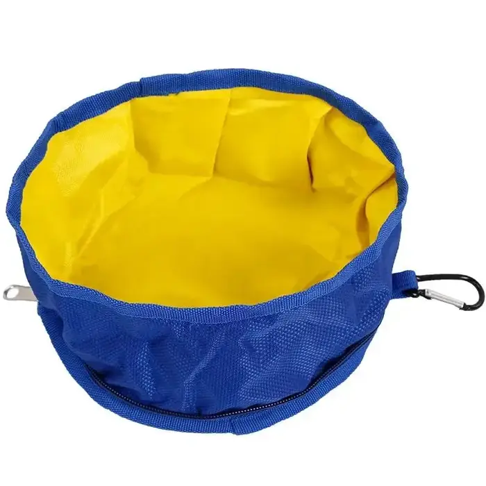 Conteneur à eau pour chien de grande capacité, bol à eau pliable pour chien, sac de rangement pour nourriture, bol pliable pour animaux de compagnie pour la randonnée en plein air, les voyages, 1100 m