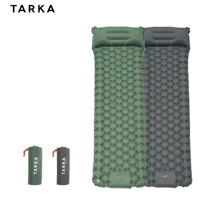 TARKA – matelas gonflable d'extérieur, tapis de Camping, Chusion d'air auto-gonflant de 2m de Long, coussinets de couchage épissables pour voyage de randonnée sauvage