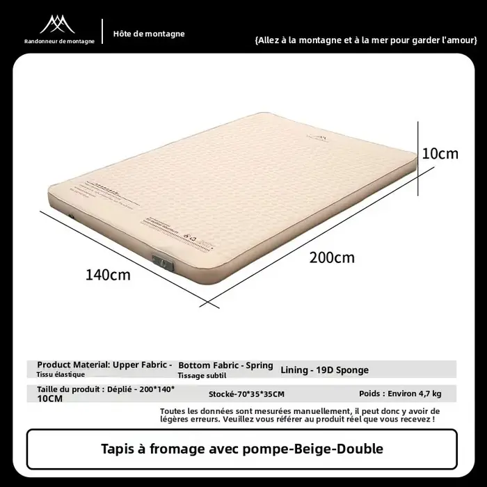 Tapis de couchage MOUNTAINHIKER
