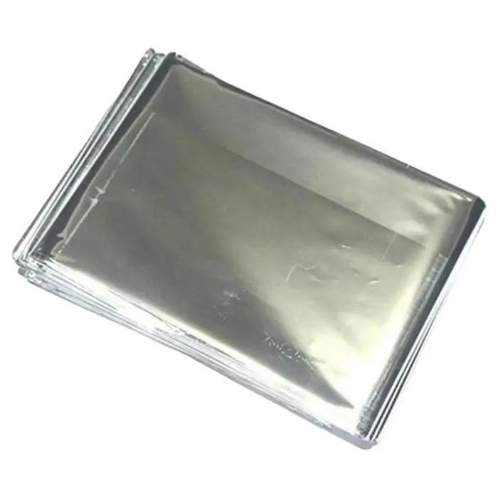 Couverture de survie d'urgence extérieure or-argent 160x210cm