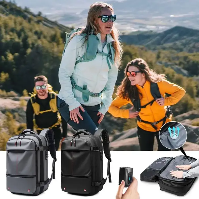 Sac à dos de voyage à Compression sous vide