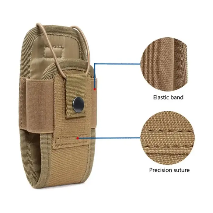 Sac tactique d'extérieur pour talkie-walkie, étui de transport radio multifonctionnel, sac d'accessoires camouflage, sac pour appareil de communication sans fil sportif