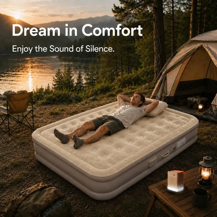 Matelas pneumatique gonflable Queen 16i "avec pompe intégrée