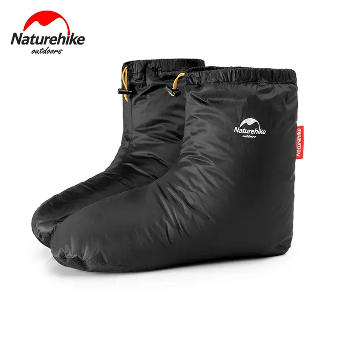 Naturehike – chaussettes en duvet d'oie, accessoires pour sac de couchage, pantoufles de Camping en plein air, chaussettes souples unisexes, résistantes à l'eau chaude, légères