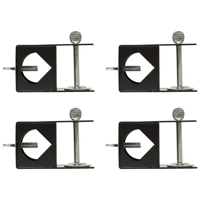 Pince de pont en métal noir, accessoire fiable pour Torches, Clip fixe I, cadre décoratif, Clip de fixation