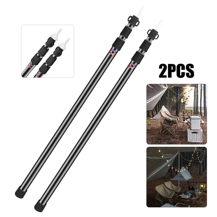 Ensemble de 2 poteaux de bâche robustes