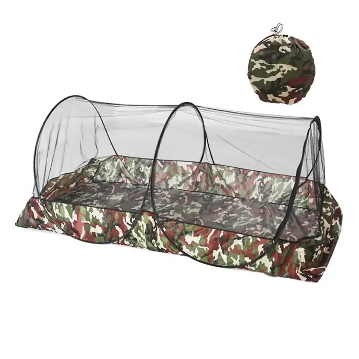Tente de Camping pliable en maille, Protection contre les mouches pour une ou deux personnes, étanch