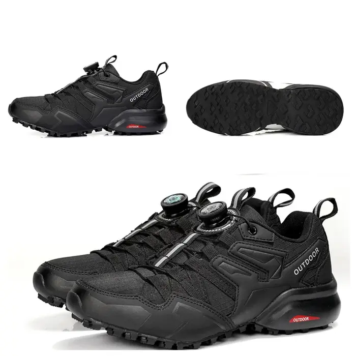 Chaussures de randonnée respirantes pour hommes, sangles de randonnée, chaussures de vélo de montagn
