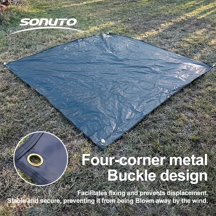 Tapis de sol robuste Sonuto pour tente - Bâche imperméable durable pour protection supplémentaire