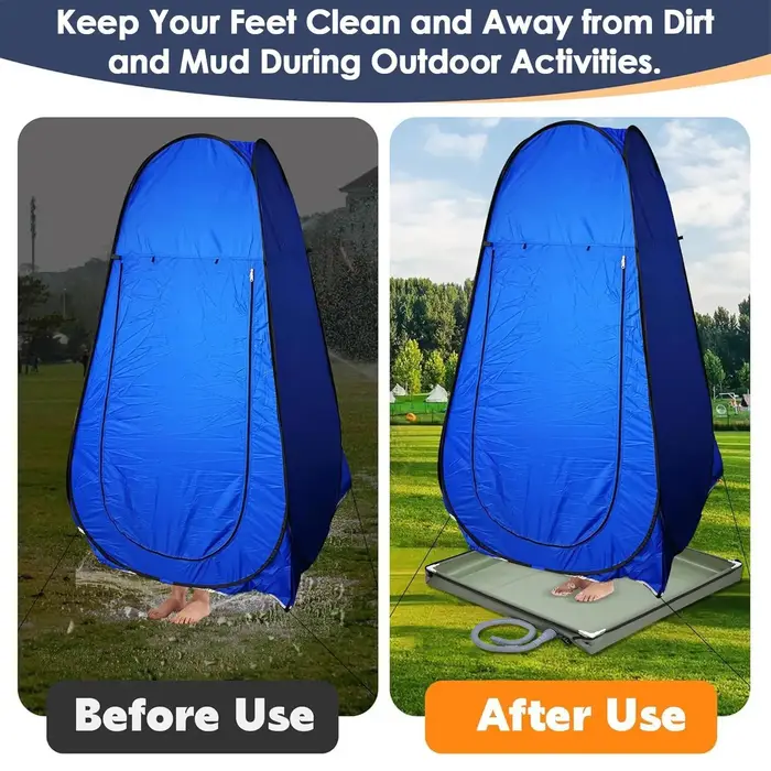 Base de douche de camping pliable pour extérieur