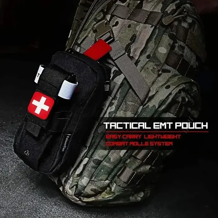 Trousse de premiers secours médicale EDC, sac médical tactique d'extérieur, garrot, ciseaux, sac de taille, sac de survie tactique